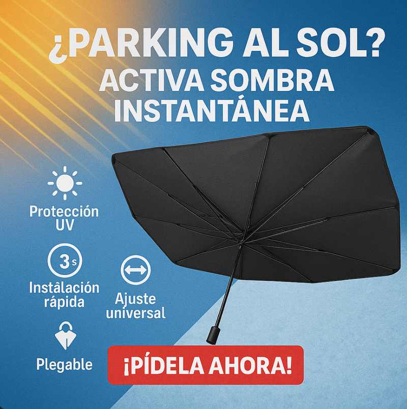 Sombrilla Plegable Para Auto + Envio Gratis 🎁